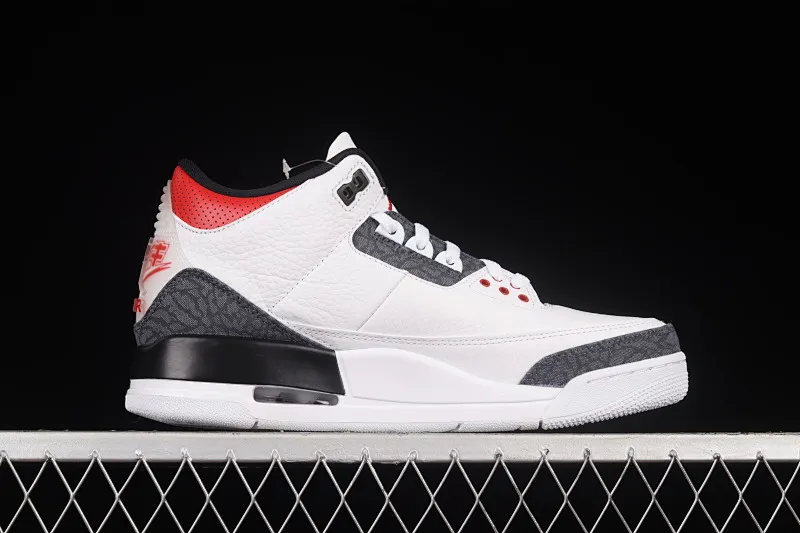 All categories Air Jordan Jordan series basketball shoes Air Jordan 3 foreign trade version Air Jordan 3 Retro SE-T AJ3 Jordan 3 denim new flame red CZ6433-100